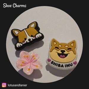 Shoe Charms Corgi Set Of 3